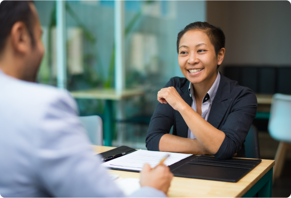 excited businesswoman 