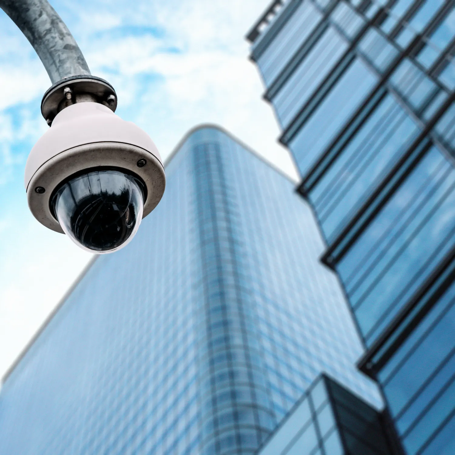 Multiple CCTV cameras on the production area